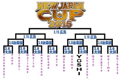 NJPW bracket NJCup 2015