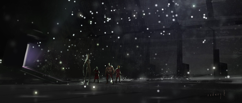 GUARDIANS OF THE GALAXY. Concept art by Rodney Fuentebella. Property of Marvel Studios.